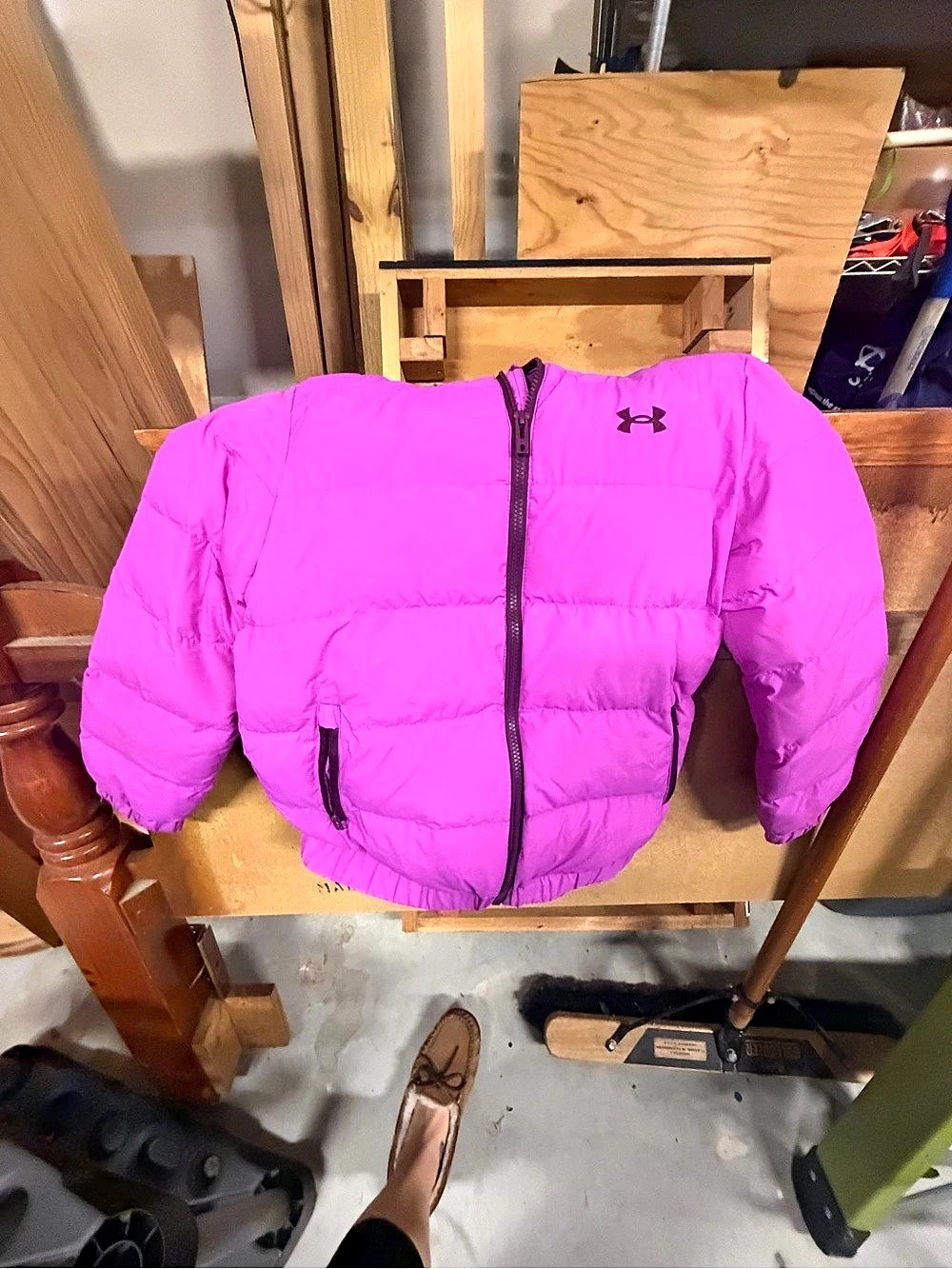 Under Armour Girls’ Puffer Jacket Pink Medium